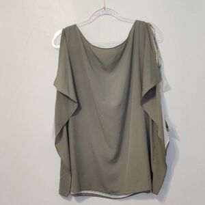 Anne Klein. Elegant Olive Green Women's Top